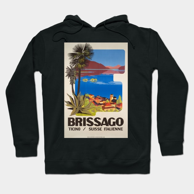 Brissago,Ticino,Switzerland,Travel Poster Hoodie by BokeeLee